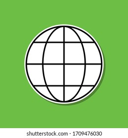 Website sticker icon. Simple thin line, outline vector of cv icons for ui and ux, website or mobile application