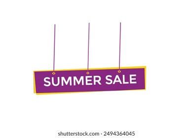 website, summer sale, online, button, learn, stay, tuned, level, sign, speech, bubble  banner, modern, symbol, click. 
