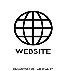 Icono de símbolo del sitio web. Ilustración vectorial.