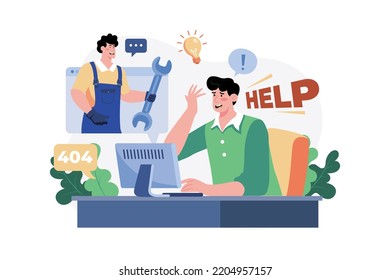 Website technical support online service.