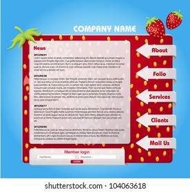 Website template