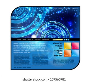 Website template