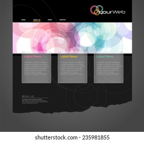 Website template.