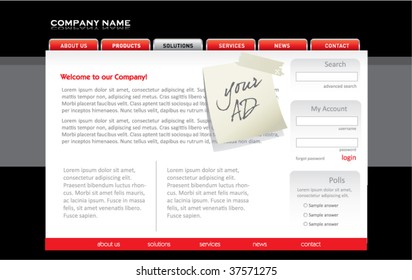 Website template