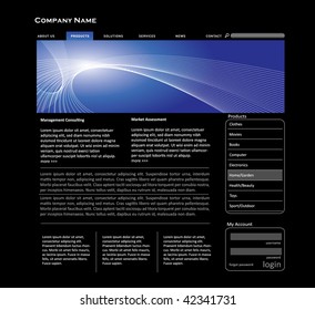 Website template