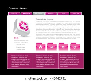 Website template