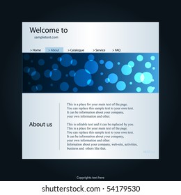 Website template