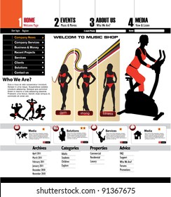 Website template