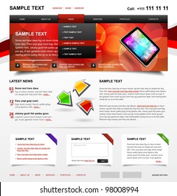 Website Template 4. Color variant 2
