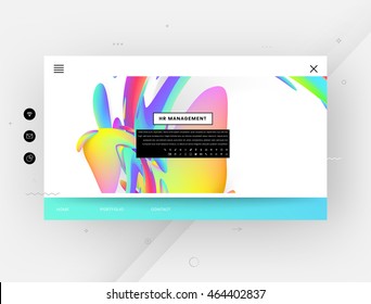 Modelo do site, fundo abstrato com bolhas líquidas formas