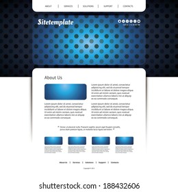 Website Template with Abstract Header Design - Dotted