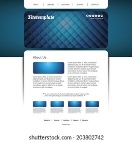 Website Template with Abstract Header Design - Grid Lines Pattern