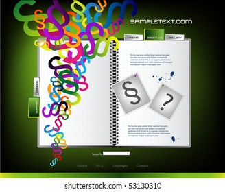 Website template for any law business, vector