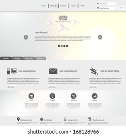 Website Template / Clean and Minimalistic