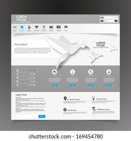 Website Template / Clean and Minimalistic 