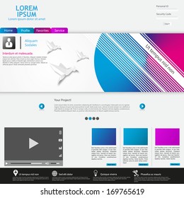 Website Template / Clean and Minimalistic 