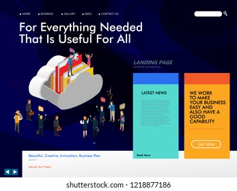 website template for cloud computing management