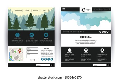 Website template contact box