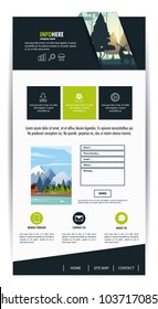 Website template contact box