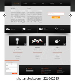 Website Template. Creative web design 