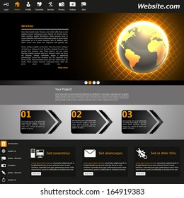 Website Template /Dark Shiny Business Theme/