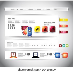 website template design