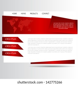 Website template design