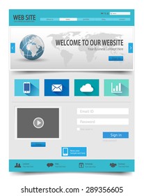 Website template design