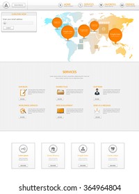 Website template design

