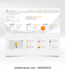 Website template design

