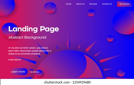 Website template design color background design. Dynamic shapes composition with gradient color. Art design for your design project. Vector illustration EPS10