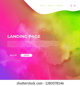 Website Template Design and Landing Page