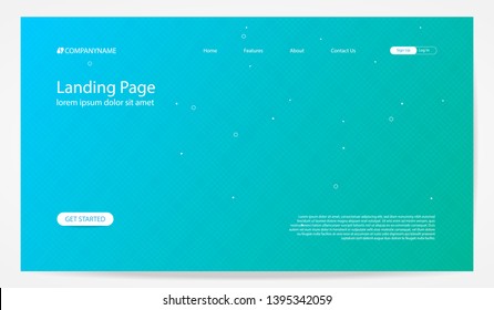 website template design. minimal geometric landing page background. modern concept for web. dynamic shapes composition.