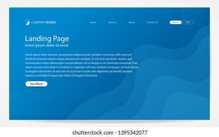 website template design. minimal geometric landing page background. modern concept for web. dynamic shapes composition.