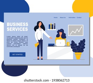 Website template design. Modern flat vector illustration concept of web page design for website and mobile website development. 