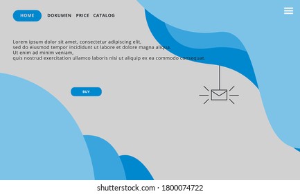 Website template design. Modern vector illustration concept of web page design for website and mobile website development. Easy to edit and customize.