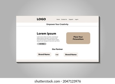Website template design. Modern vector illustration concept of web page design for website and mobile website development. Easy to edit and customize.