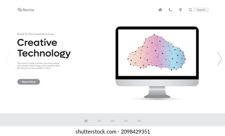 Website template design. Modern vector illustration concept of web page design for website and mobile website development. Easy to edit and customize.