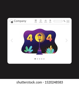 website template design. user interface vector