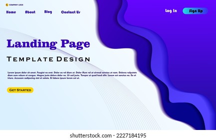 Website template design. Vector illustration concept of web page design for website development.