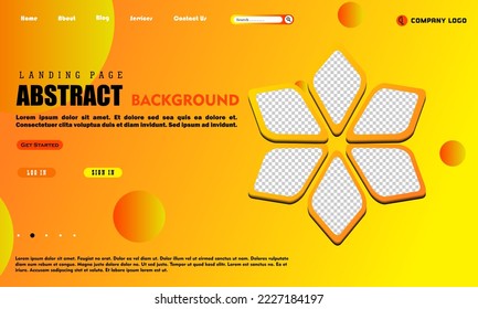 Website template design. Vector illustration concept of web page design for website development.