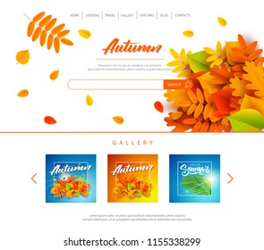 website template designs. Modern flat design vector illustration concepts of web page design