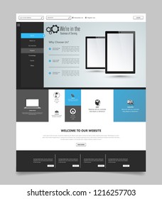 Website template designs. Modern flat design vector illustration concepts of web page design for website and mobile website development. Easy to edit and customize.
