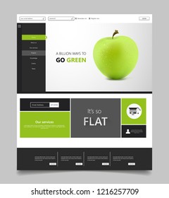 Website template designs. Modern flat design vector illustration concepts of web page design for website and mobile website development. Easy to edit and customize.
