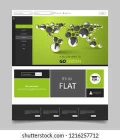 Website template designs. Modern flat design vector illustration concepts of web page design for website and mobile website development. Easy to edit and customize.
