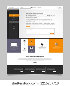 Website template designs. Modern flat design vector illustration concepts of web page design for website and mobile website development. Easy to edit and customize.
