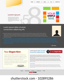website template, easy editable