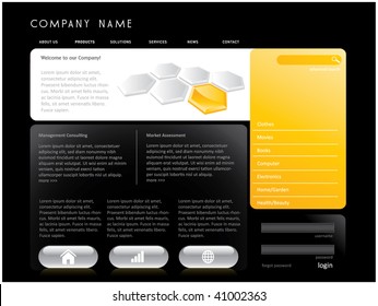 Website template. Editable