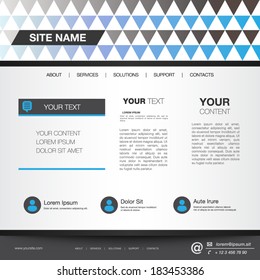 Website template editable vector format