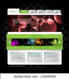 Website Template - eps10 Vector Design